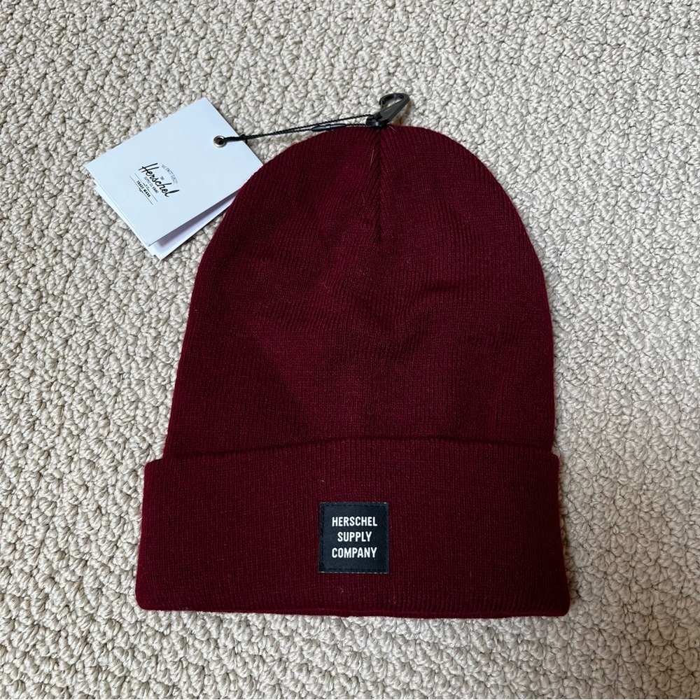 NWT Herschel Maroon Beanie